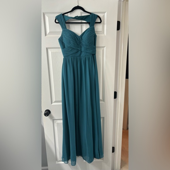 Azazie Dresses & Skirts - Teal bridesmaid dress - size 6 (medium)